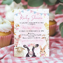 Search for pet if at baby shower invitations Barnyard