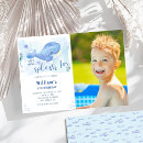 Search for blue whale birthday invitations Ocean