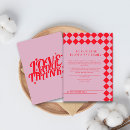 Search for bright red cards Bold typography