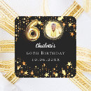 Search for 60th birthday stickers Gold