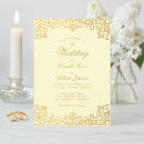 Search for cream and gold wedding invitations Antique
