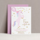 Search for unicorn 5th birthday invitations For kids