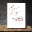 Search for burgundy red bridal shower invitations Bride to be