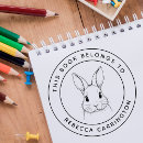 Recherche de timbre de lapin Ce livre appartient à