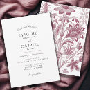 Search for toile wedding invitations Vintage