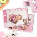 Search for bear birth announcement cards Pink