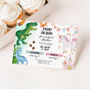 Search for dinosaur joint birthday invitations Jurassic