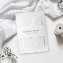 Search for black wedding invitation belly bands Chic