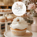 Search for baby shower floral stickers Thank you