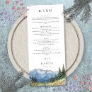 Recherche de watercolor wedding menus Élégant et moderne