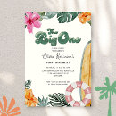 Search for luau 1st birthday invitations Watercolor