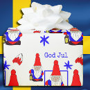 Search for swedish christmas wrapping paper Gnome