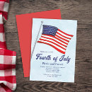 Recherche de quatrième juillet invitations Drapeau américain
