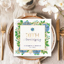 Search for 70th anniversary napkins Vow renewal
