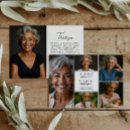 Search for modern memorial cards Black and white