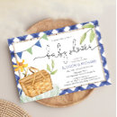 Search for blue gingham barbecue invitations Summer