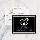 Search for ring wedding postcards Stylish