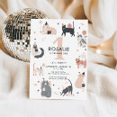 Search for kitten 1st birthday invitations Pastel