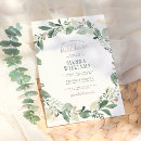 Search for watercolor leaves bridal shower invitations Foliage
