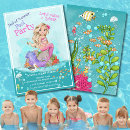 Recherche de mermaid pool party invitations Fête de la piscine