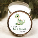 Search for green baby shower stickers Round