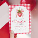 Search for gingham birthday invitations Coquette