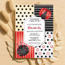Search for polka dot ladybug invitations Ladybird