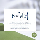 Search for we did it wedding invitations Elopement