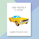 Search for classic cars fathers day cards Funny