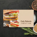 Recherche de sandwich business cards Chef