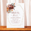 Search for gold floral bridal shower invitations Autumn