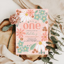 Search for baby turning one invitations Little wildflower