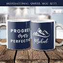 Search for growth mindset mugs Progress over perfection