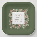 Search for evergreen paper plates Green and white