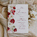 Search for red quinceanera invitations Floral