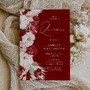 Search for red quinceanera invitations 15th birthday