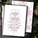 Search for dusty rose wedding invitations Botanical