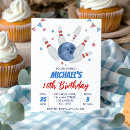 Search for boy bowling party invitations Watercolor