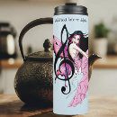 Search for music notes travel mugs Blue