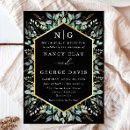 Search for green leaves border wedding invitations Greenery