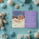 Search for lavender christening invitations Dedication