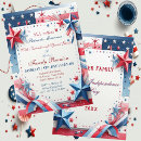 Search for memorial gathering invitations Red white and blue