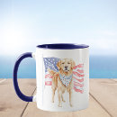 Search for fourth of july mugs Golden retriever