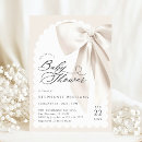 Search for beige baby shower invitations Elegant