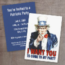 Search for i want you invitations Patriotic
