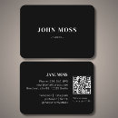 Recherche de moderne et minimal cartes visite Typographie
