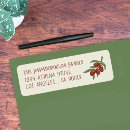 Search for red and yellow return address labels Elegant