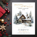Search for deck the halls invitations Watercolor