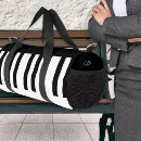 Recherche de instruments de clavier sacs Noir et blanc