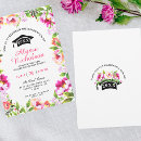 Search for watercolor flowers graduation invitations Pretty
